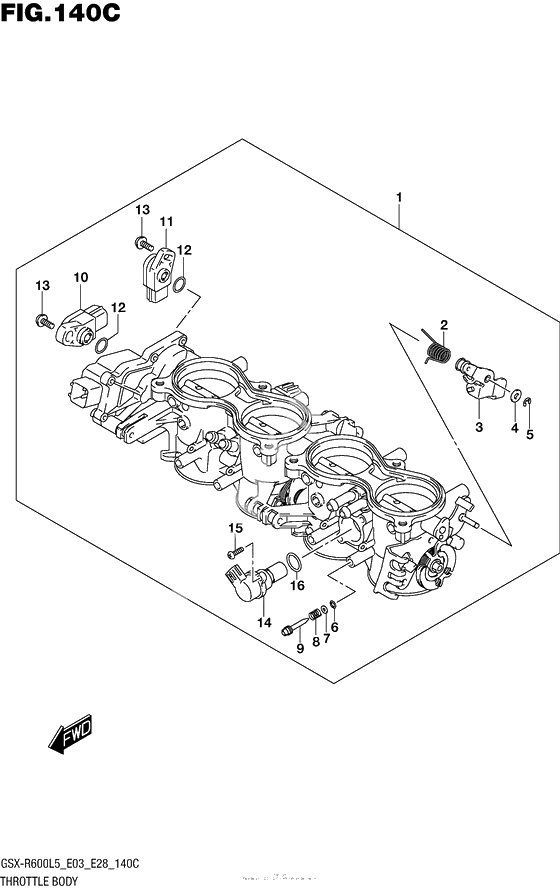 Throttle Body (Gsx-R600L5 E33)