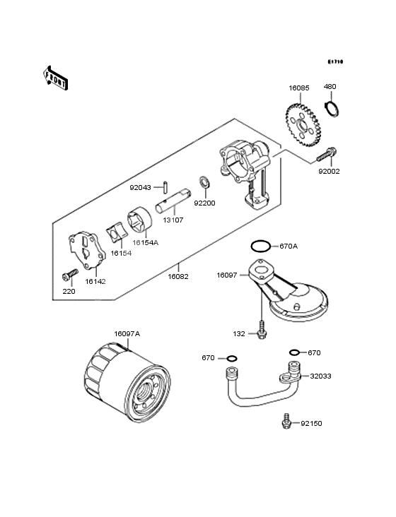 Oil pump/oil filter