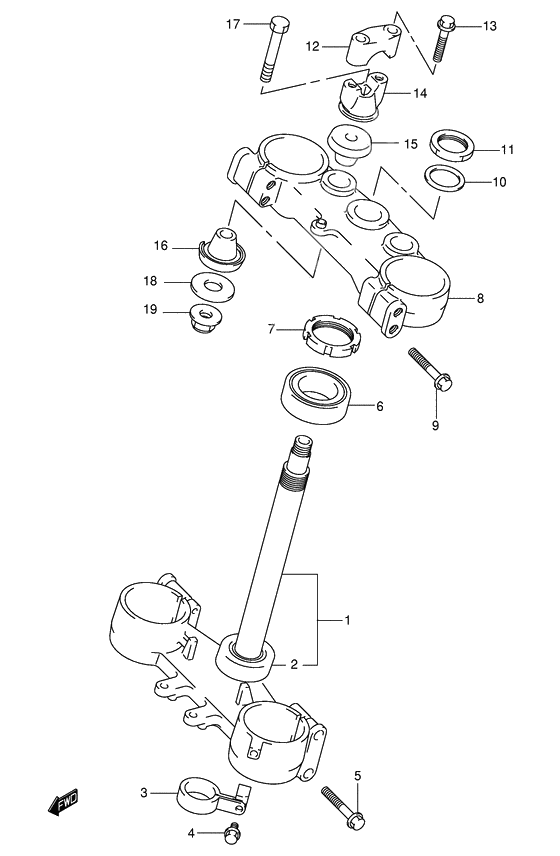 Steering stem              

                  Model k2