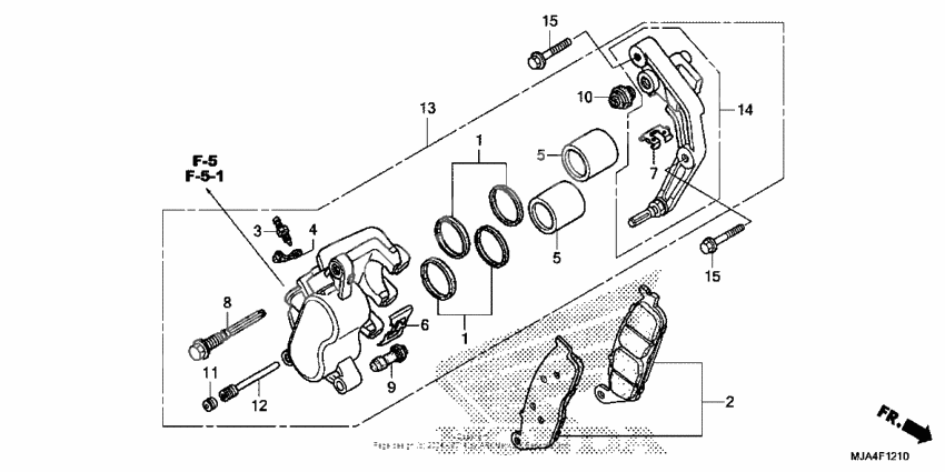 Front brake caliper (1)