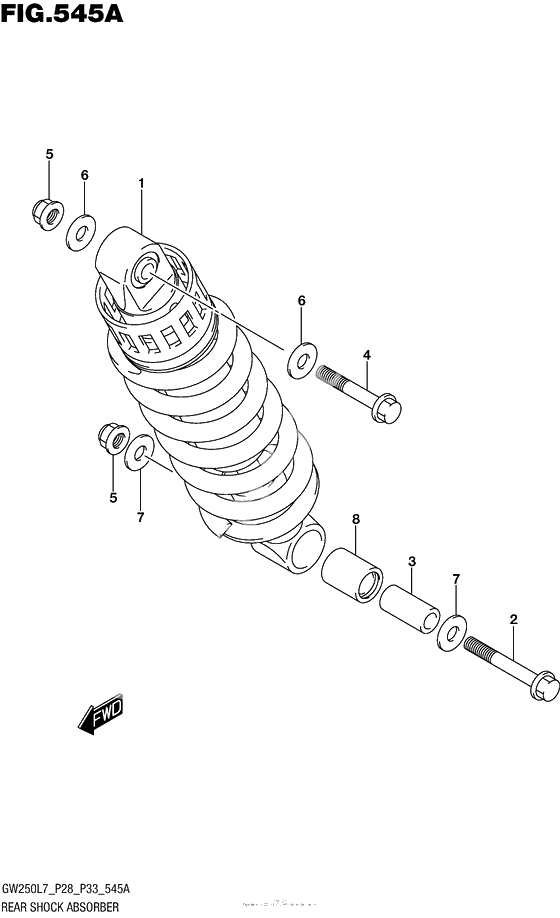 Задний амортизатор
