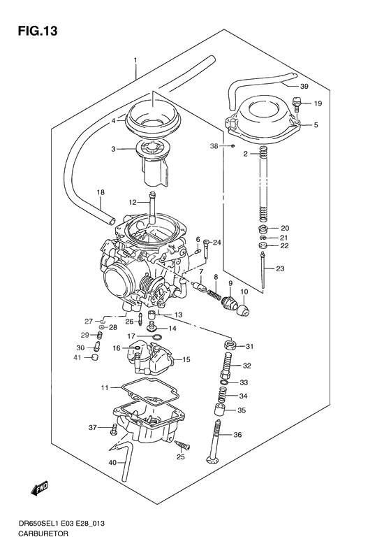 Carburetor assy              

                  Dr650sel1 e33