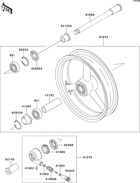 Front hub