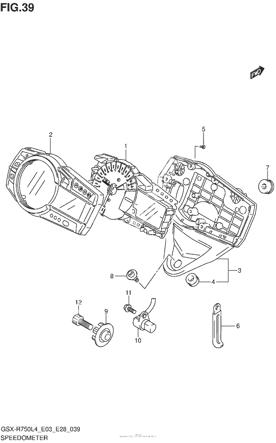 Speedometer (Gsx-R750L4 E28)