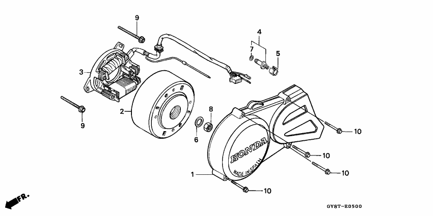 Left crankcase cover/ generator