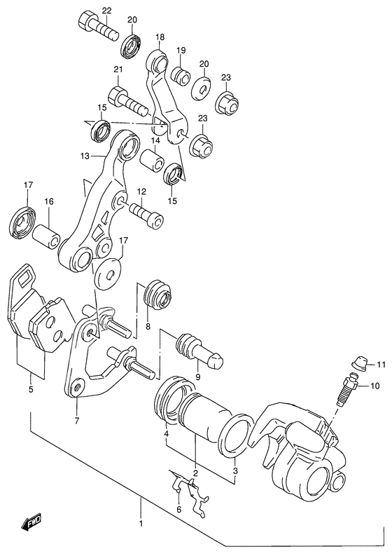 Front caliper              

                  Model m/p