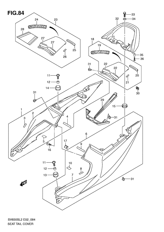 Seat tail cover