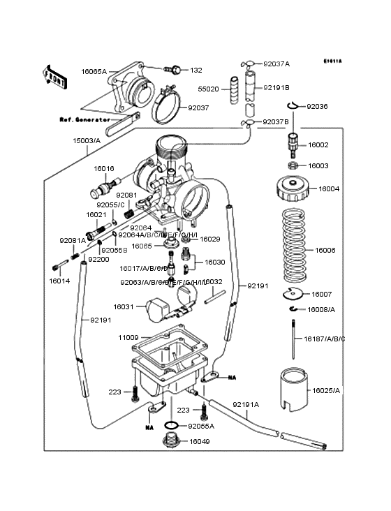 Carburetor              

                  KX65-A2‾A5
