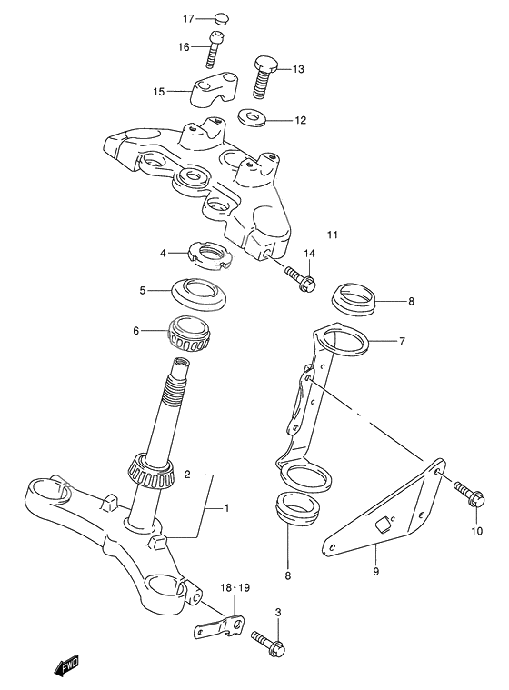 Steering stem              

                  Model k1