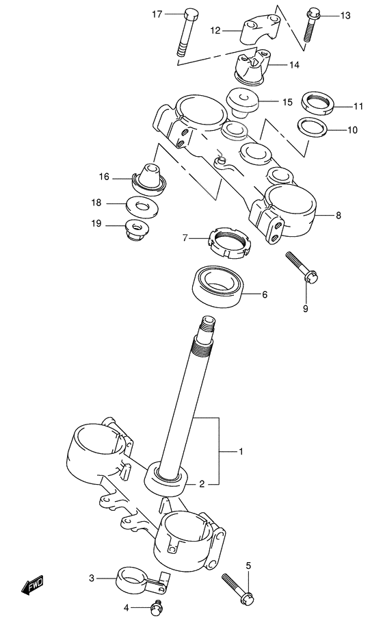 Steering stem              

                  Model k3