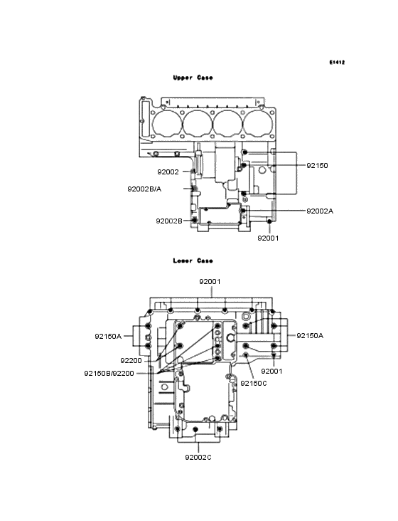 Crankcase bolt pattern