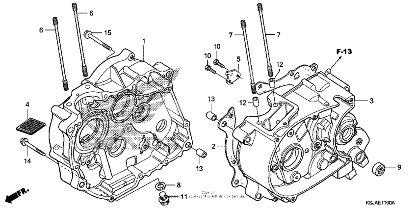 Crankcase (crf80f)