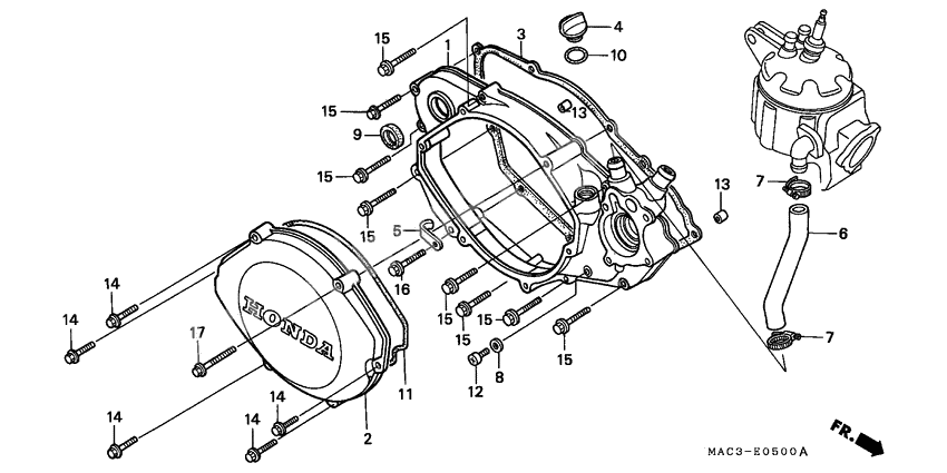 Right crankcase cover