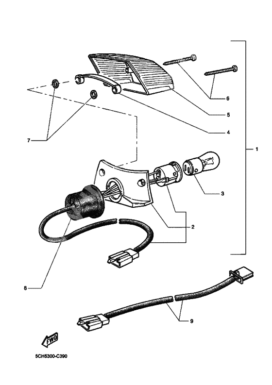 Taillight unit ass`y