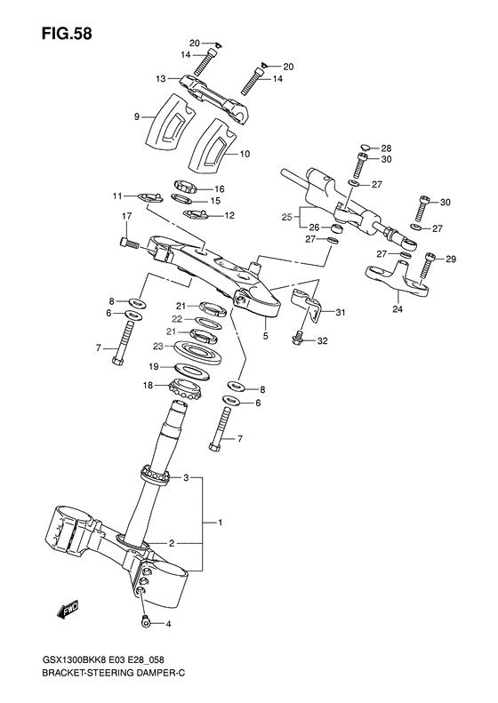 Bracket/steering damper