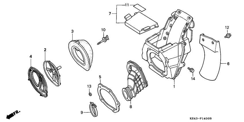 Air cleaner              

                  CR125RL