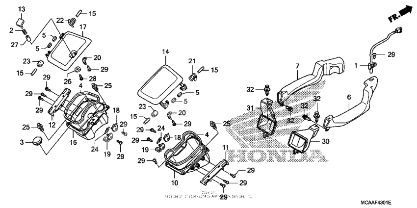 Air duct (gl1800'06-)