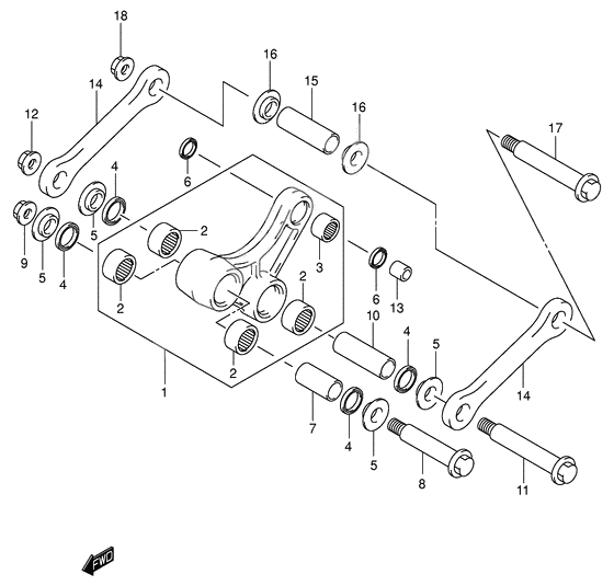 Rear cushion lever              

                  Model k2/k3