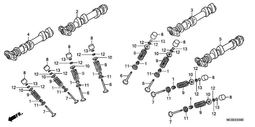 Camshaft/valve