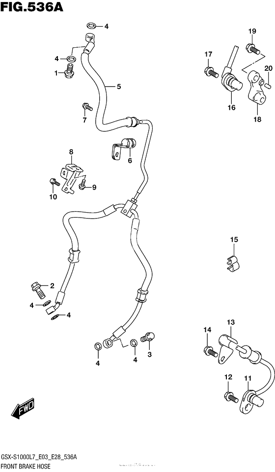 Front Brake Hose (Gsx-S1000L7 E33)