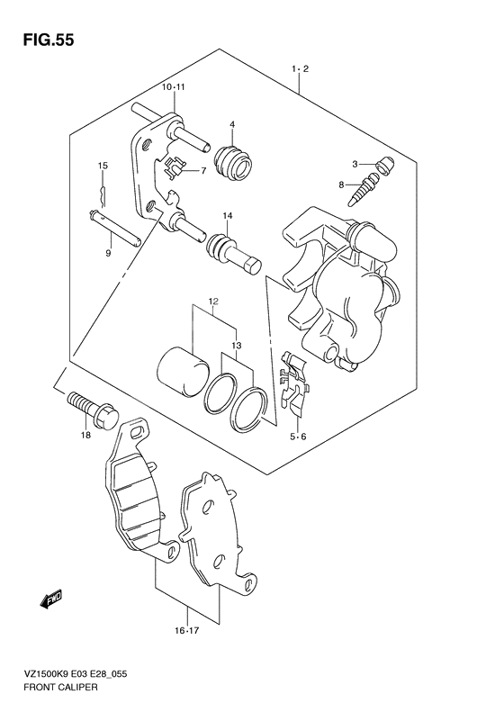 Frront caliper