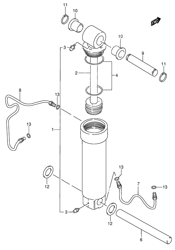 Tilt cylinder