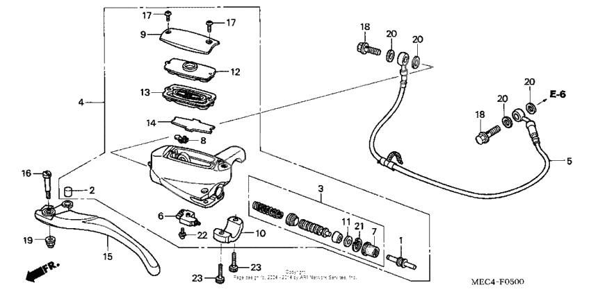 Главный цилиндр сцепления