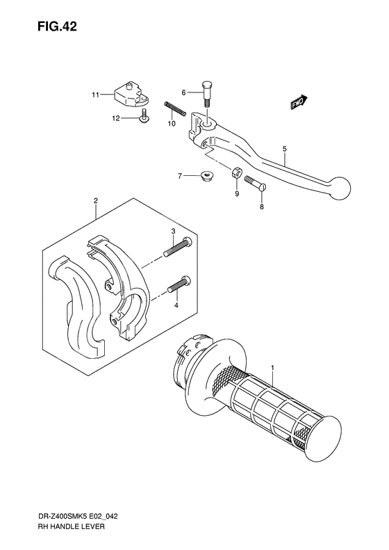 Right handle lever