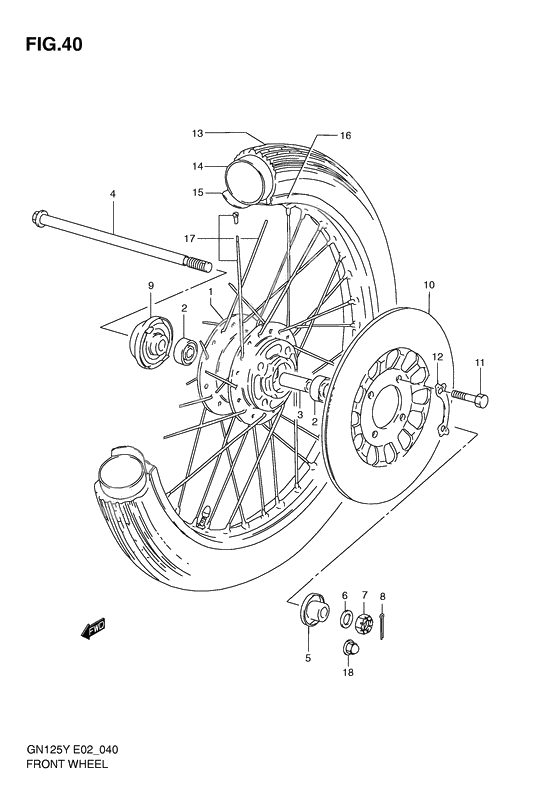 Transom + tube              

                  Gn125v/w/x/y/k1