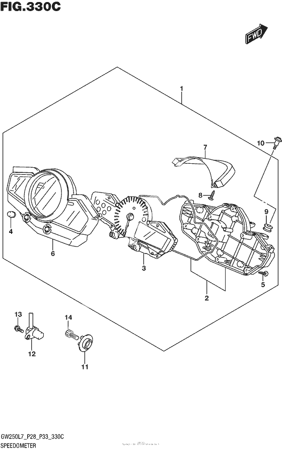 Speedometer (Gw250L7 P33)