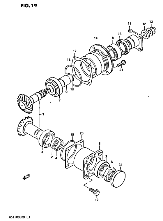 Secondary drive gear