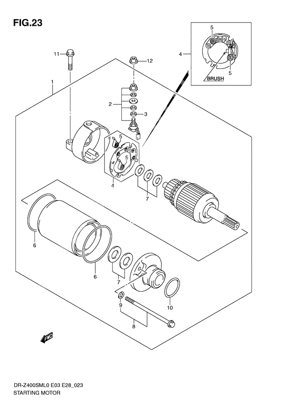 Starting motor