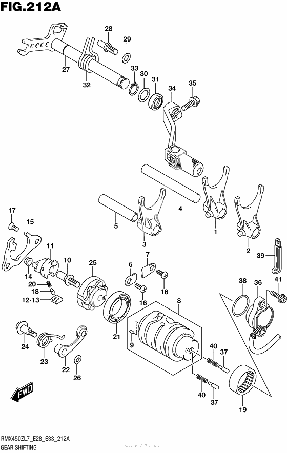 Копирный вал & Вилки & Вал переключения