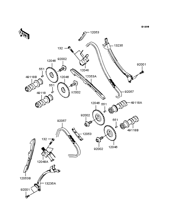 Camshaft/tensioner