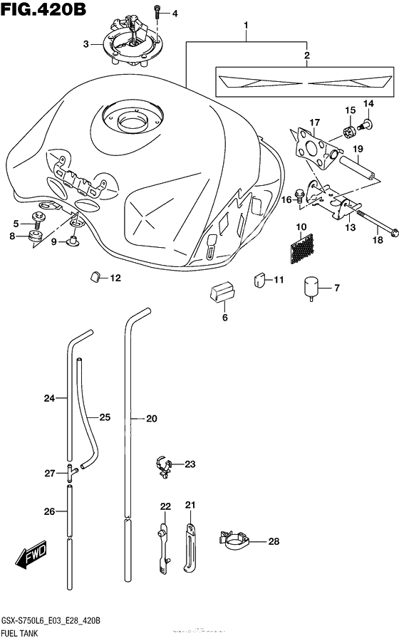 Топливный бак (For Ysf)