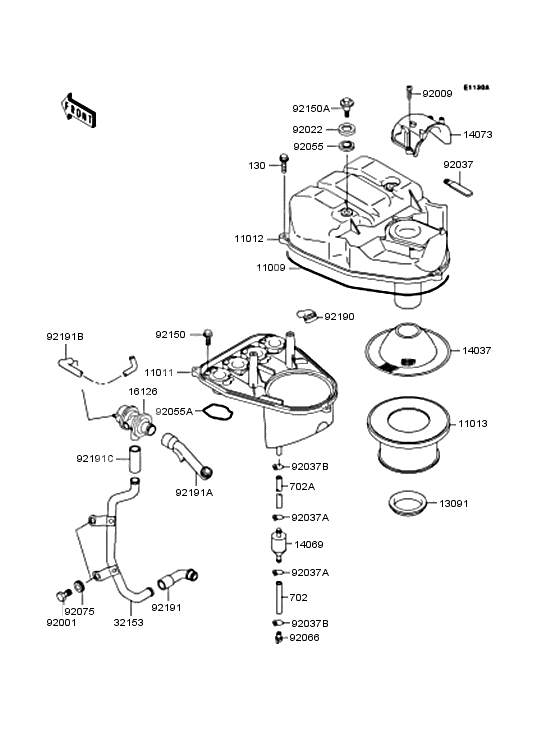 Air cleaner              

                  ZR250-B4/B5