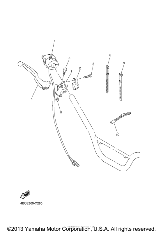 Handle switch lever