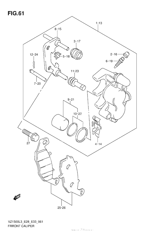 Передний тормозной суппорт