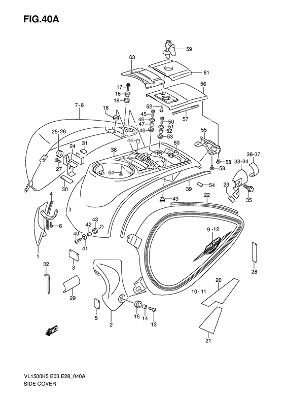 Side cover              

                  Model k6/k7