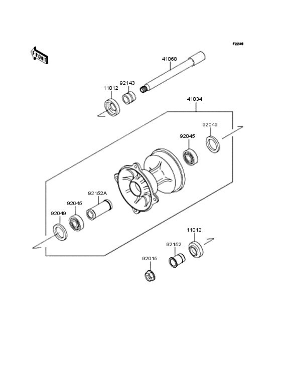 Front hub