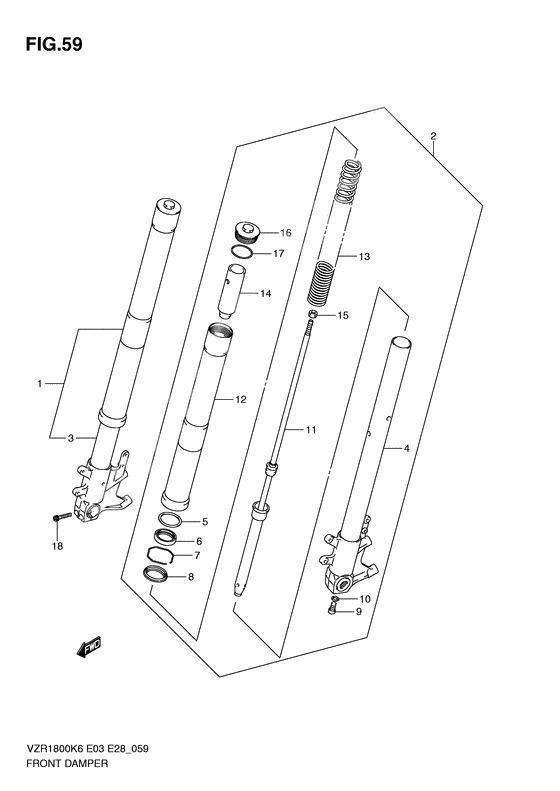 Front damper              

                  Vzr1800k6/k7