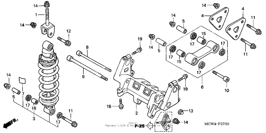 Rear shock absorber