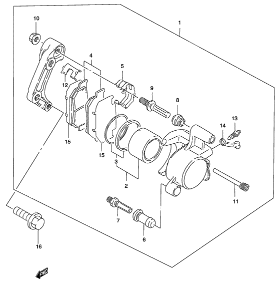 Front caliper