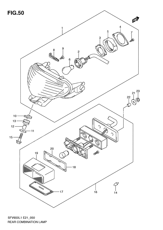 Rear combination lamp