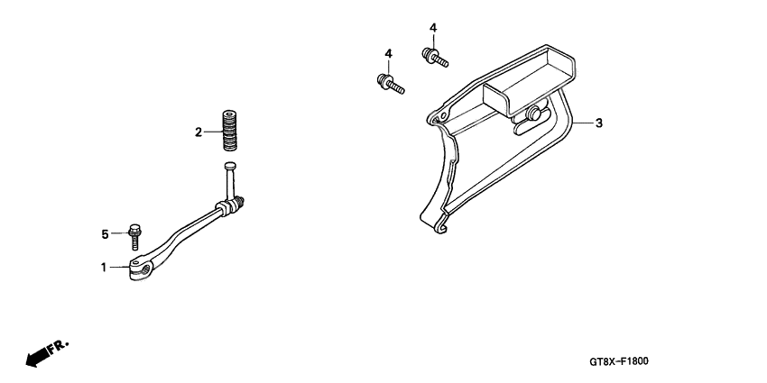 Pedal/kick starter arm