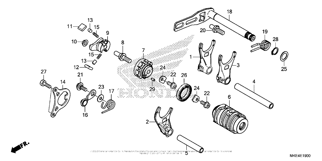 Копирный вал & Вилки & Вал переключения