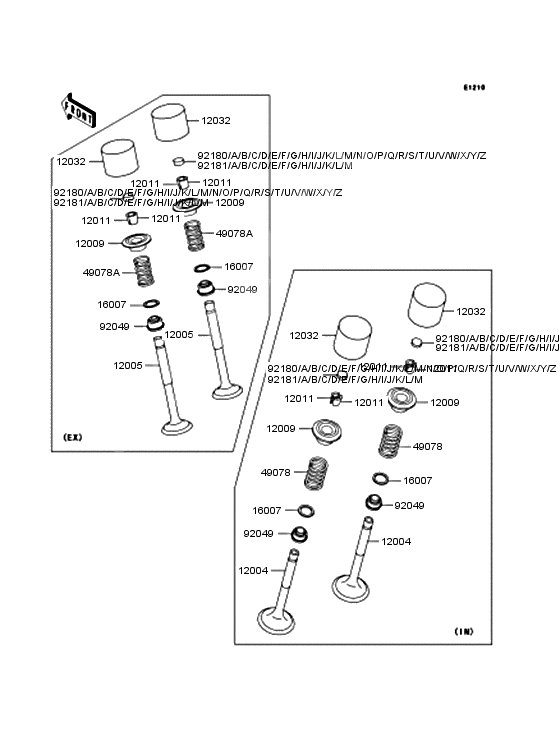 Rocker arms/valves