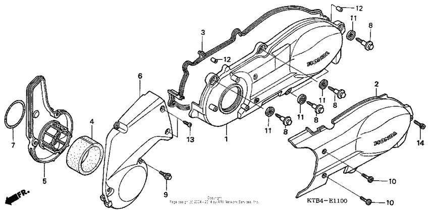 Left crankcase cover