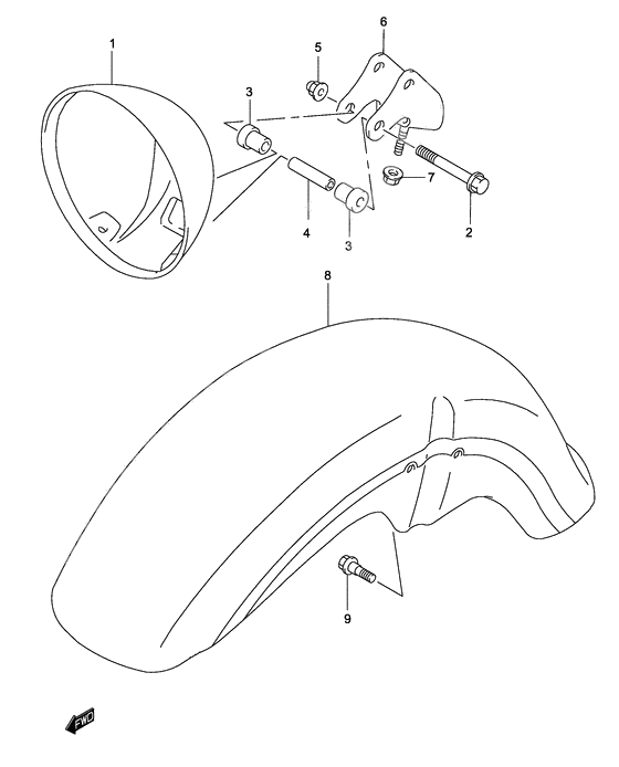 Headlamp housing              

                  Model k3