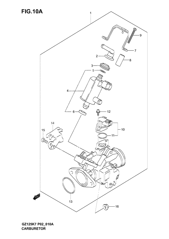 Throttle body assy              

                  Model k7